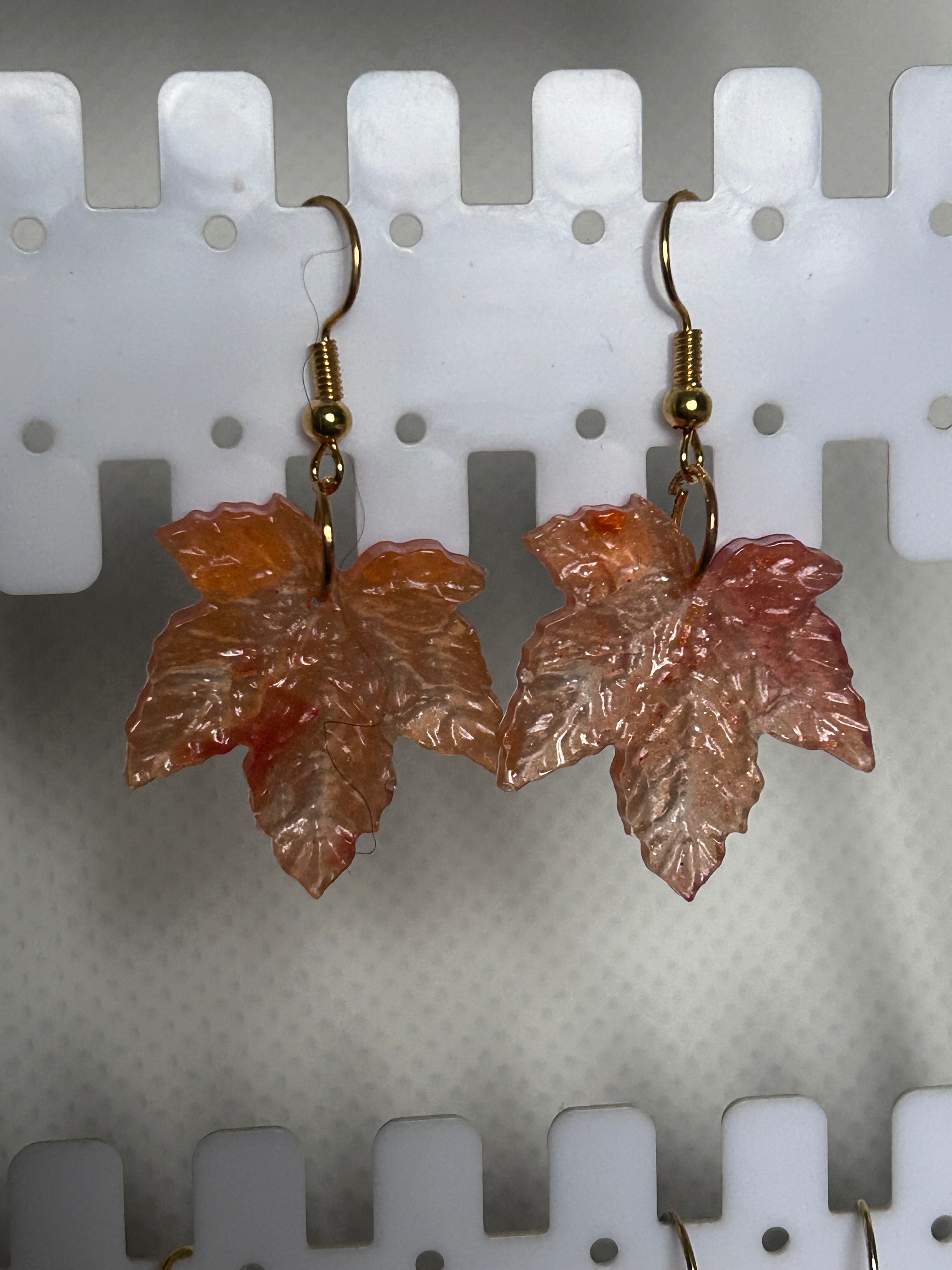 Boucles d’oreilles feuilles d’érable