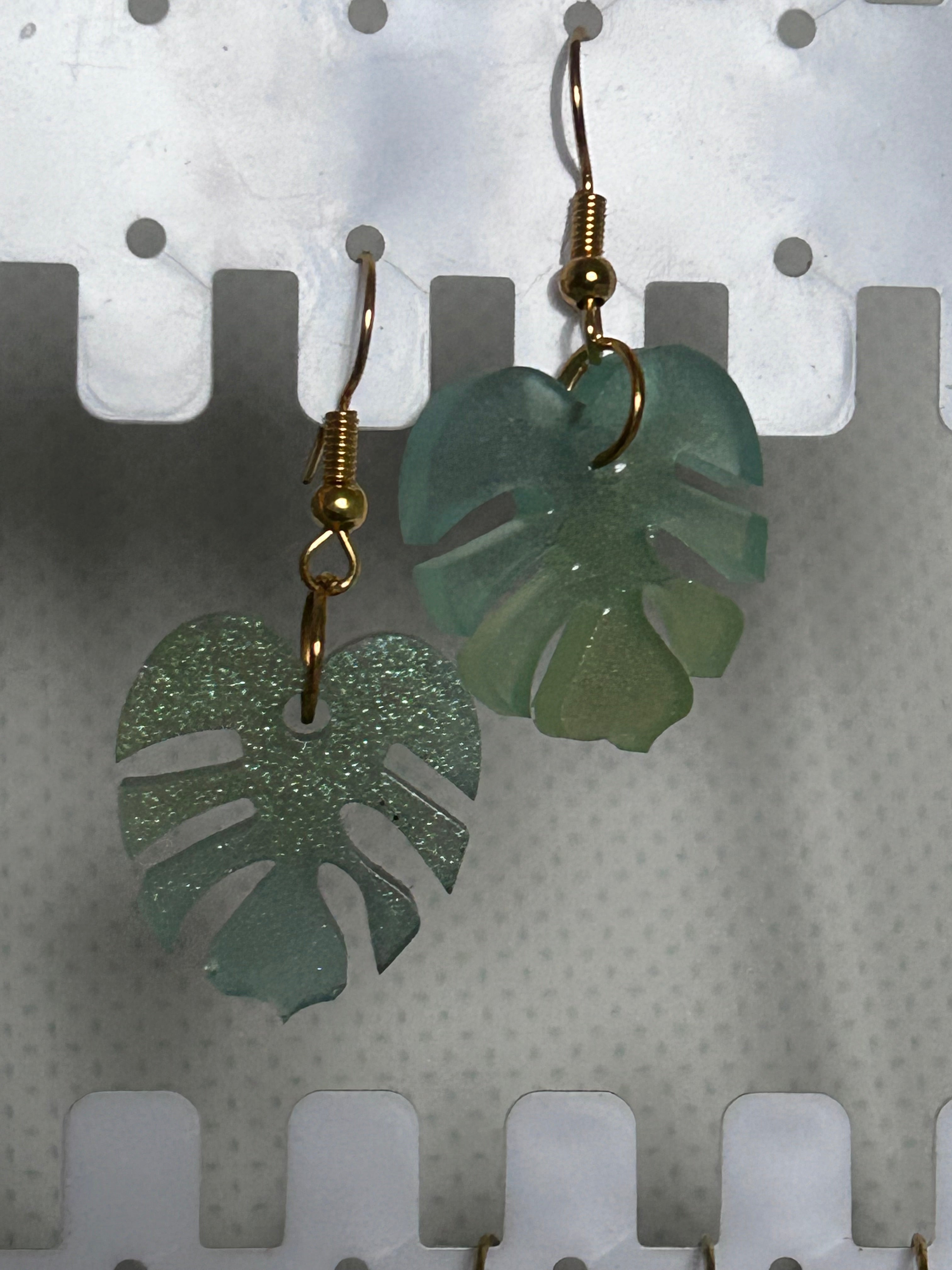 Boucles d’oreilles Monstera (petites)
