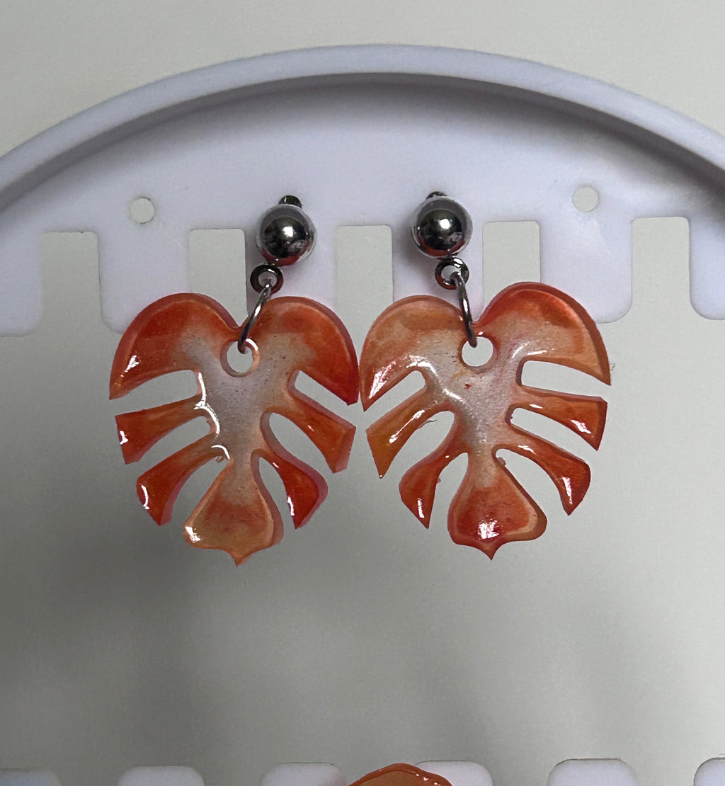 Boucles d’oreilles Monstera (petites)