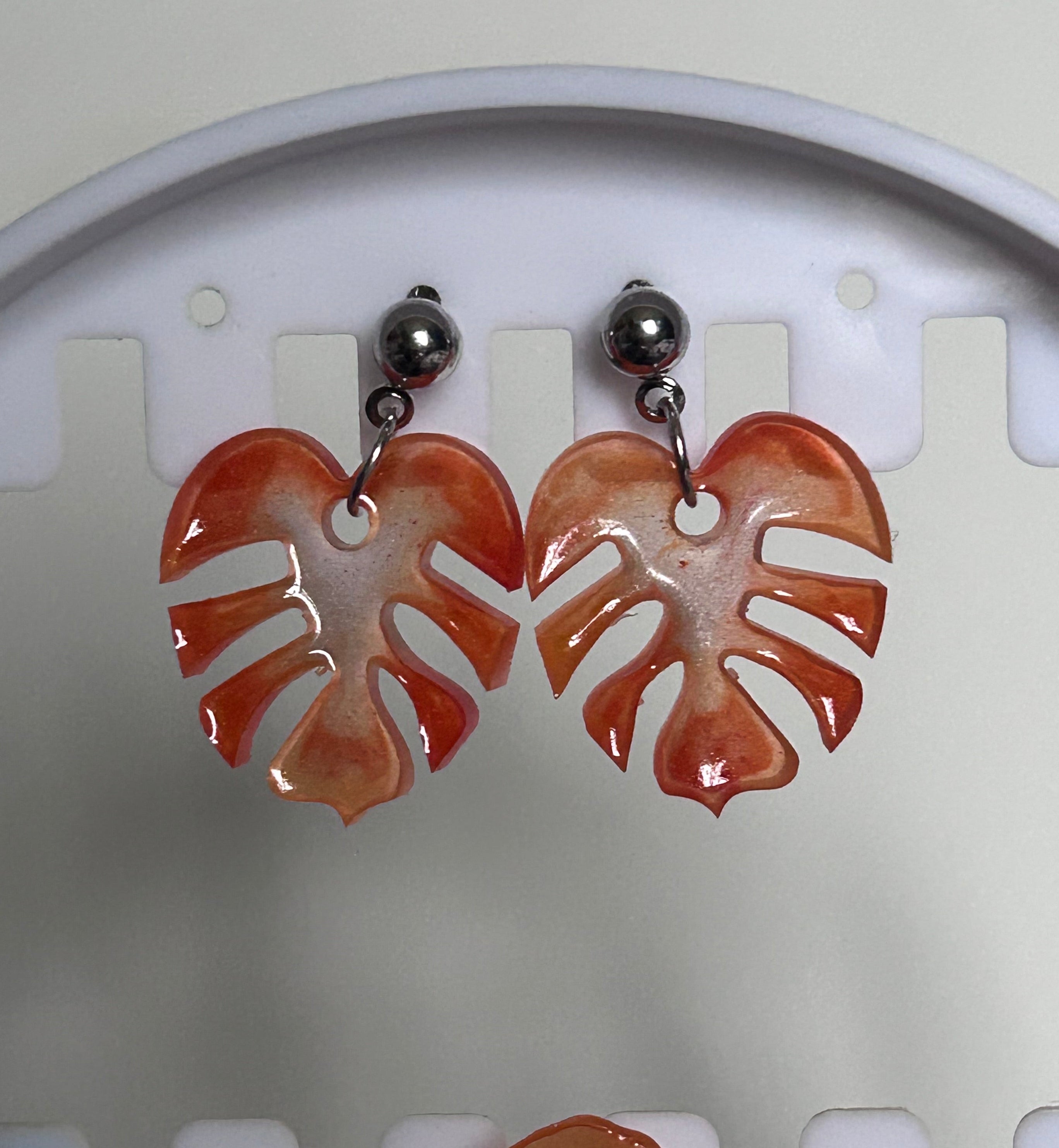 Boucles d’oreilles Monstera (petites)
