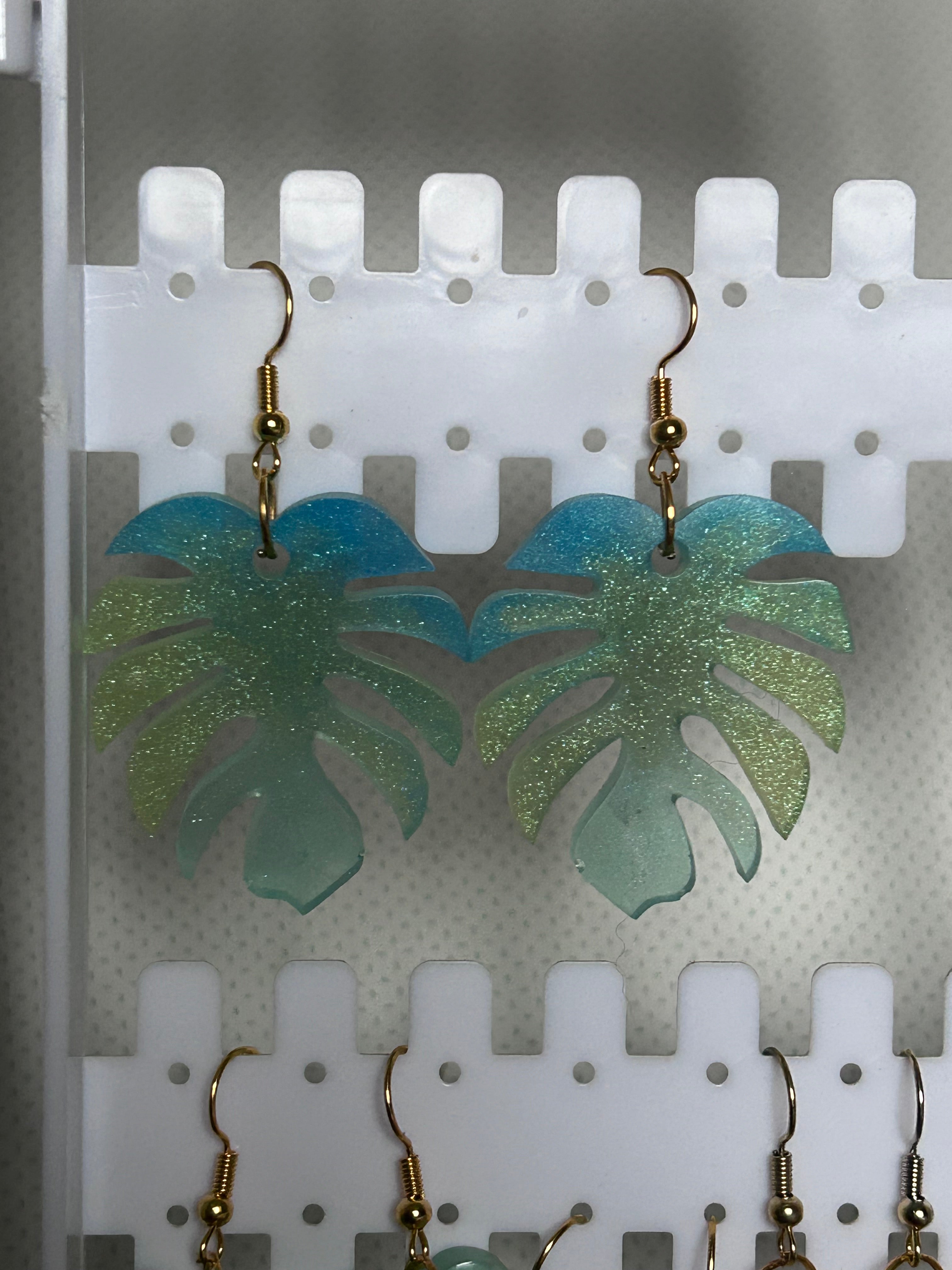 Boucles d’oreilles Monstera (Grandes)