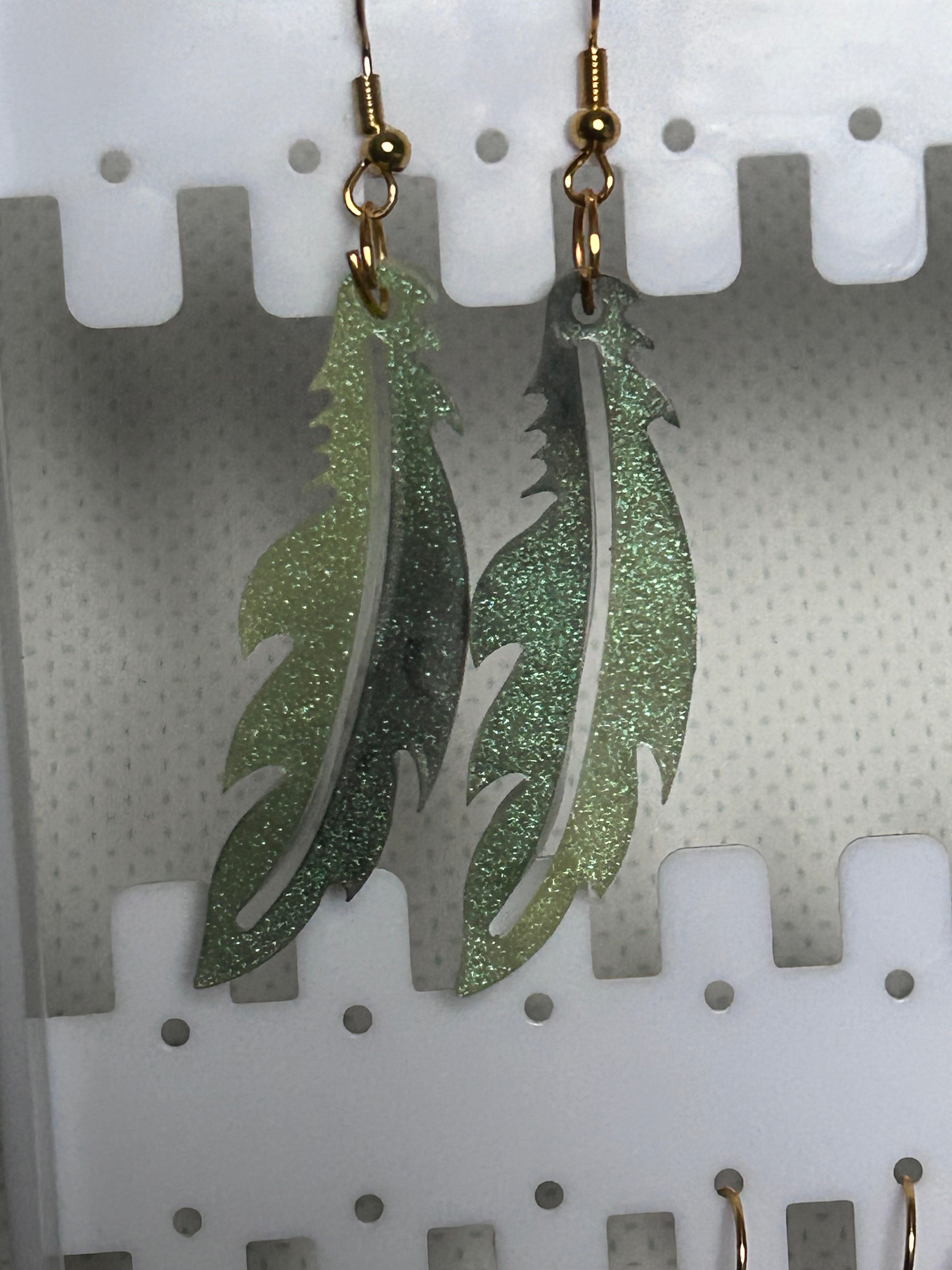 Boucles d’oreilles plumes